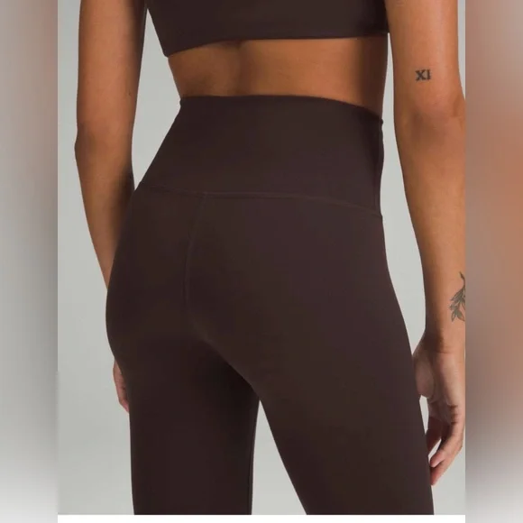 🆕Lululemon🍋Wunder Train High-Rise Tight 25" Color Espresso Sz 6 - Picture 3 of 10